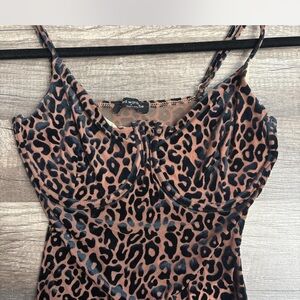 Naked wardrobe leopard bodysuit